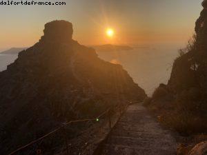 Sunset @ Skaros Rock - Fira - Our 68th Atlantis cruise (Celebrity Reflection)