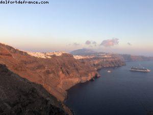 Sunset @ Skaros Rock - Fira - Our 68th Atlantis cruise (Celebrity Reflection)