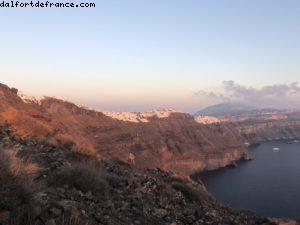 Sunset @ Skaros Rock - Fira - Our 68th Atlantis cruise (Celebrity Reflection)