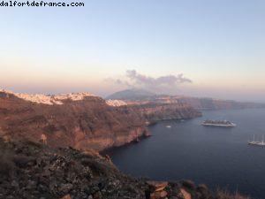 Sunset @ Skaros Rock - Fira - Our 68th Atlantis cruise (Celebrity Reflection)
