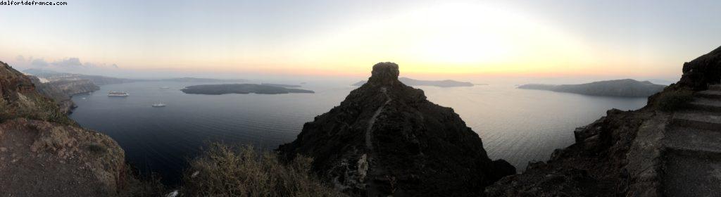 Sunset @ Skaros Rock - Fira - Our 68th Atlantis cruise (Celebrity Reflection)