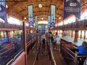 Star Wars hyper Space Mountain- Disneyland Premiere Grand Reopening - After the big Covid lockdown - Paris, France 