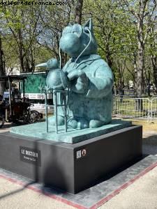 Lockdown #3 - Expo The Cat from Geluck - Champs Elysées - Paris, France 