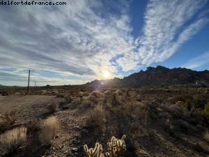 conduite dans le désert de Palm Springs à Las Vegas