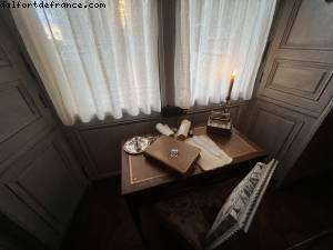 Marie Antoinette death act has been signed On this desk - Private visit of Hotel de la Marine - Paris, France