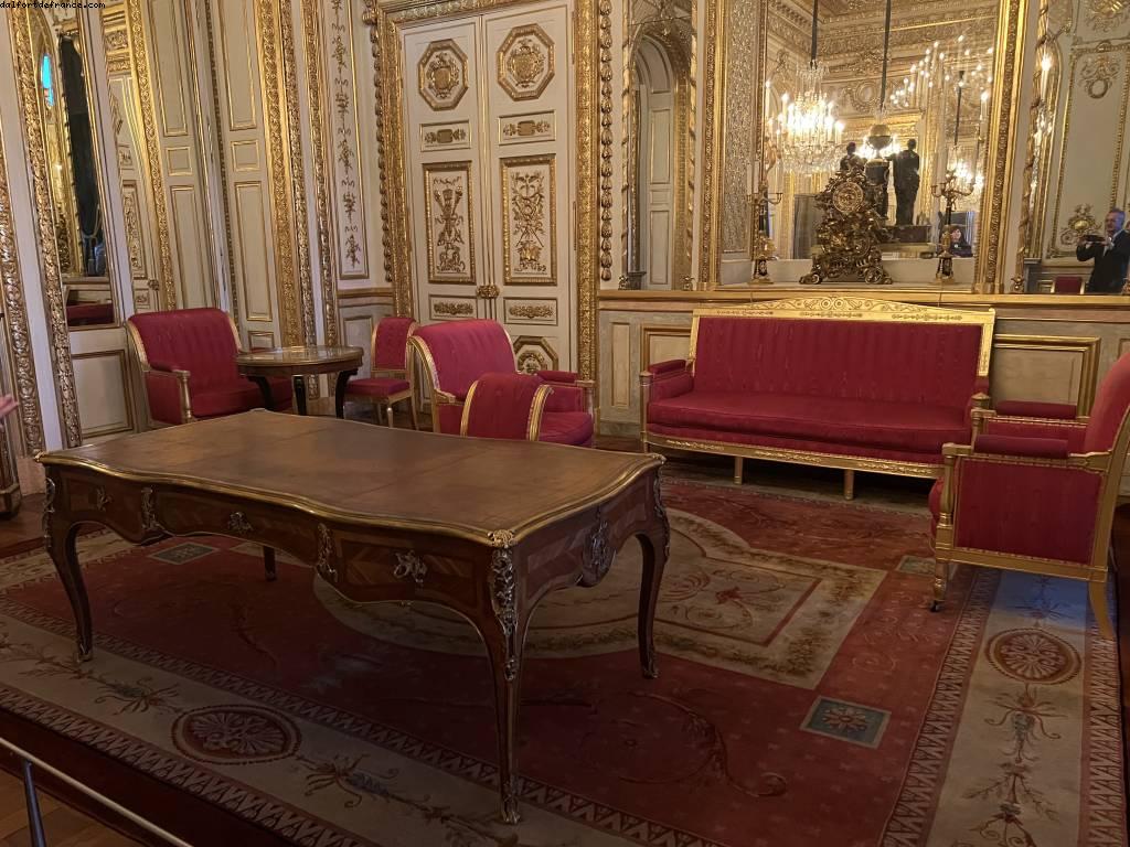 Victor Schoelcher desk - Private visit of Hotel de la Marine - Paris, France