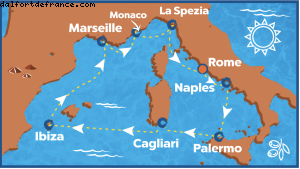 Odyssey cruise map