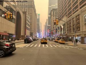 End of the world atmosphere (smoke from fires in Canada) - New York, New York