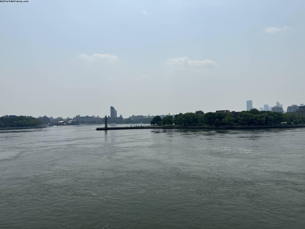 Walking along East River - New York, New York