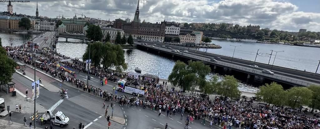 What a view ! View from our room - Gaypride - Stockholm, Sweden