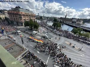 What a view ! View from our room - Gaypride - Stockholm, Sweden