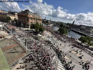 What a view ! View from our room - Gaypride - Stockholm, Sweden