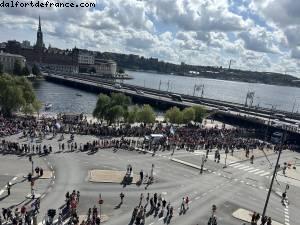 What a view ! View from our room - Gaypride - Stockholm, Sweden