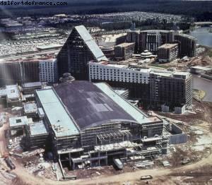 Constructions of Swan and Dolphin Hotel (end of 80’s) - Walt Disney World