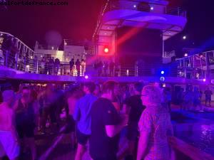 Dancing while passing the Dardanelles - Atlantis Istanbul to Athens Cruise - Oceania Riviera