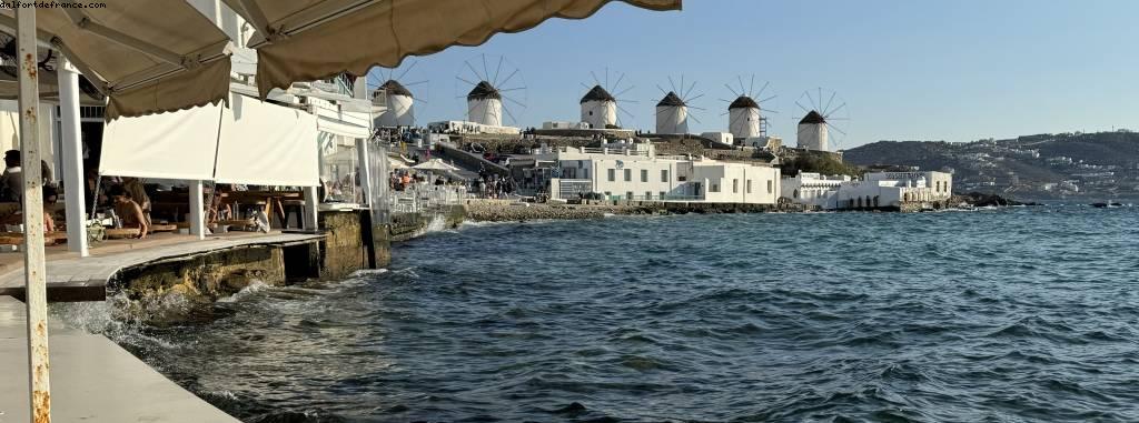 Mykonos - Resilient Lady - Atlantis Virgin Athens to Barcelona to London cruise