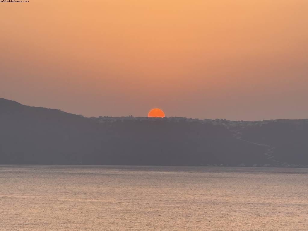 Sunset - Santorini, Greece - Atlantis Virgin Resilient Lady Cruise