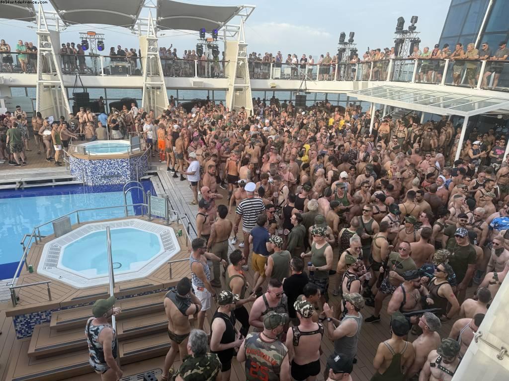 Dog tag tea dance - Atlantis Hong Kong to Singapore cruise