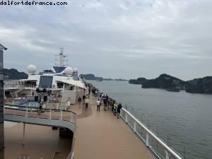 Sailing out Halong Bay - Celebrity Solstice - Atlantis Hong Kong to Singapore cruise